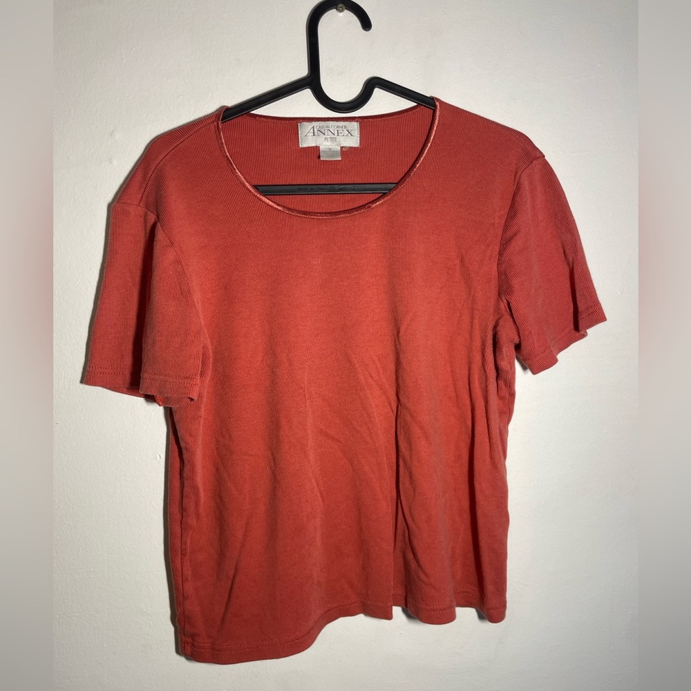 Soft Blood Orange Cropped Tee